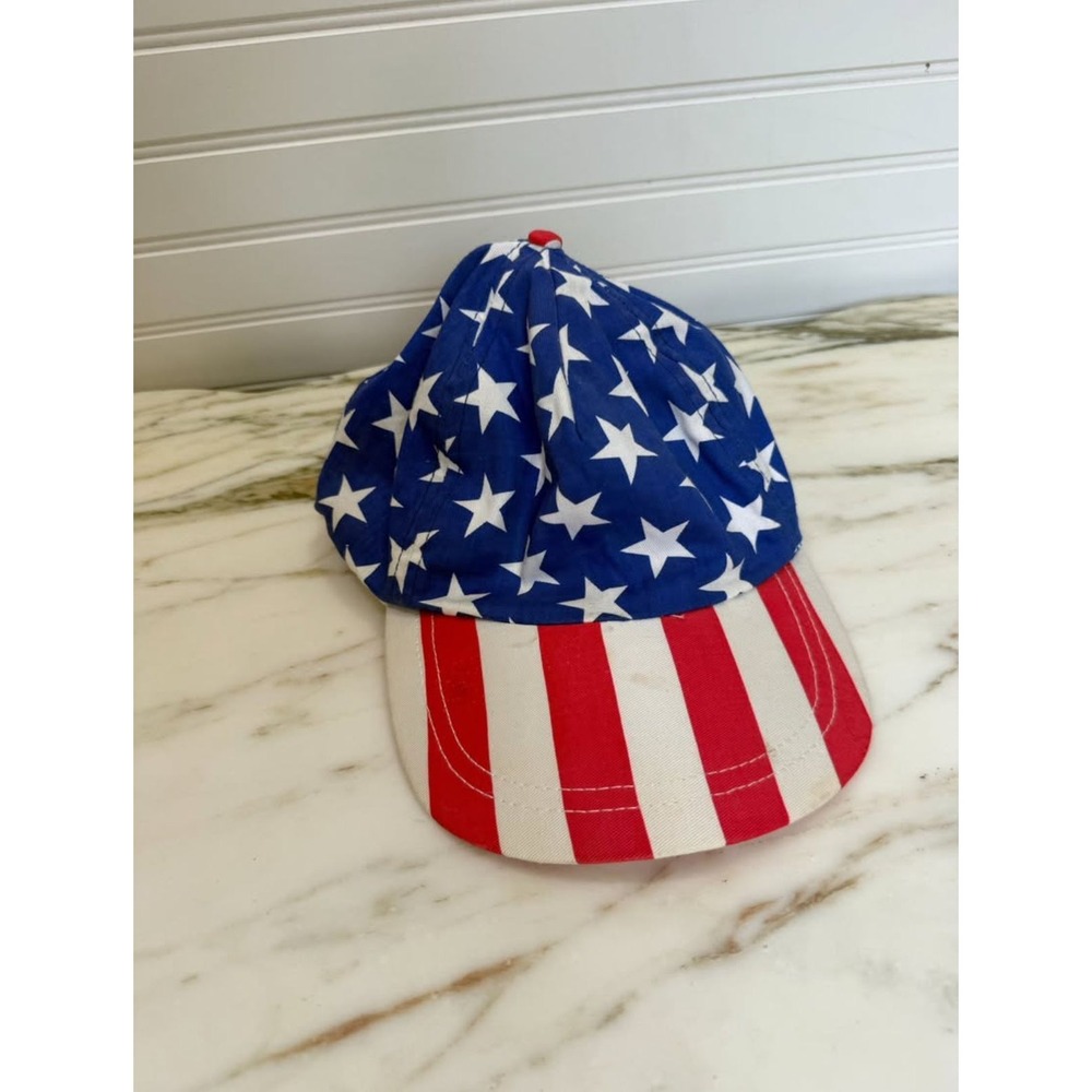 1994 Vintage American Flag Hat – Avon, 100% Cotton USA 4th of July Memorial Day